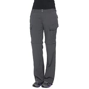 Prana Sage Convertible Roll Up Cargo Hiking Pants Ripstop Gray Womens Size 10